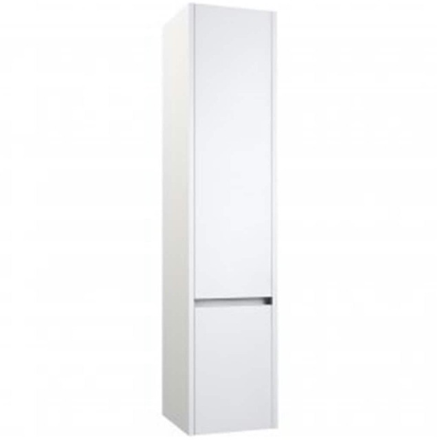 Bathroom Wall Mounted Tall Storage Unit 350mm Wide - White - (Urban) - Brassware Not Included White White 1