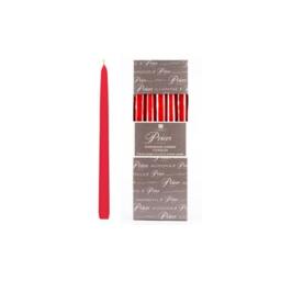 Prices Venetian 10 inch Dinner Candle Pack Of 10 Red