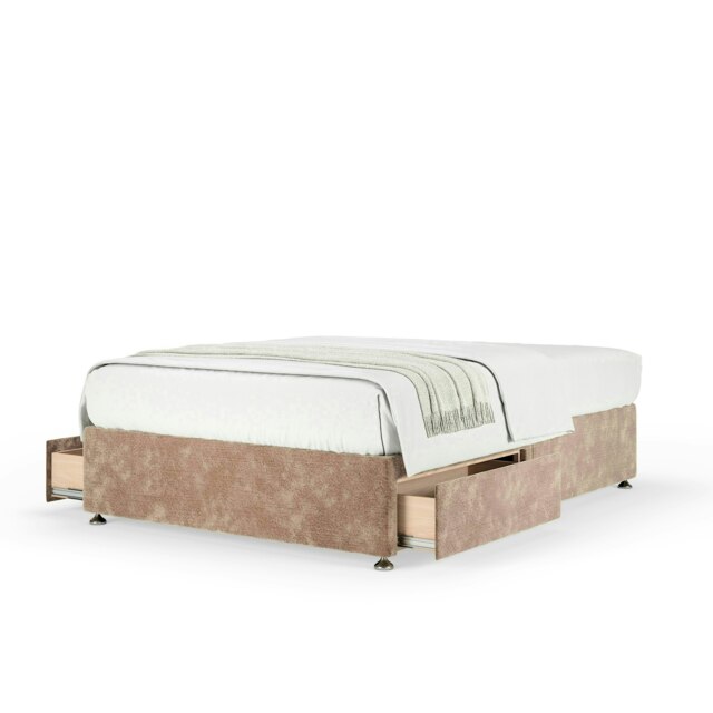 Majestic 1000 Pocket Sprung Mink Chenille 2 Drawer Divan Set Super King