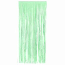Mint Green Plastic Door Curtain Backdrop 1.9m x 99cm - Pack of 5