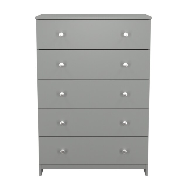 Heydon 5 Drawer Chest of Drawers in Uniform Grey & Dusk Grey (Ready Assembled) Grey Uniform Grey & Dusk Grey