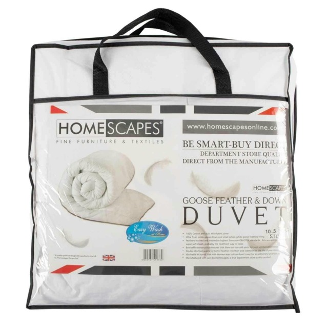 Homescapes Goose Feather and Down 10.5 Tog Children's Duvet