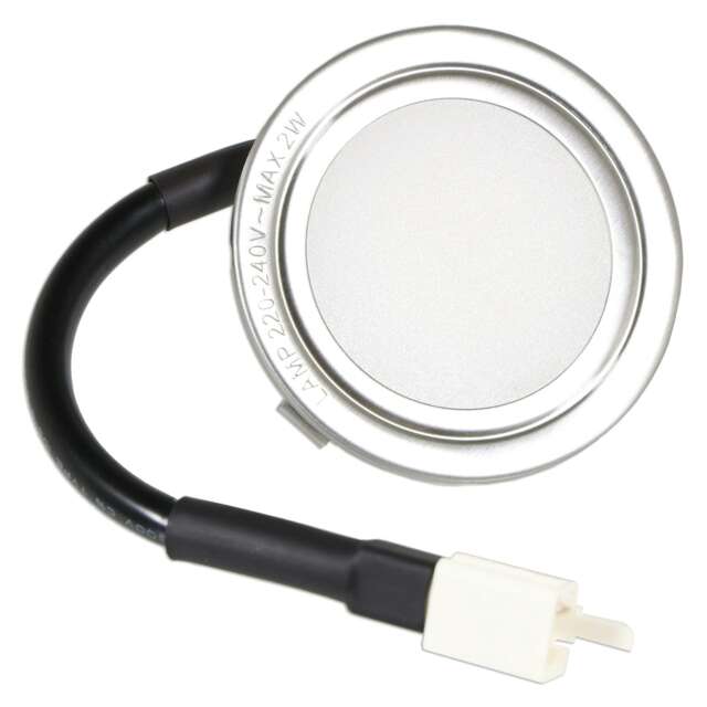 SPARES2GO Universal Cooker Hood LED Light Extractor Vent Lamp Bulb Unit (Silver, 68mm, G4)