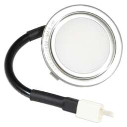 SPARES2GO Universal Cooker Hood LED Light Extractor Vent Lamp Bulb Unit (Silver, 68mm, G4)