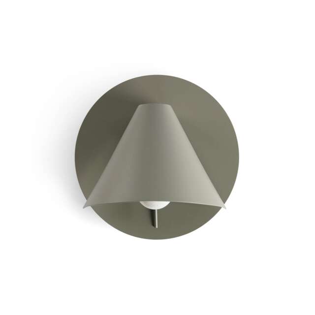 Noon Reading Wall Light Moss grey, Moss grey Shade E27