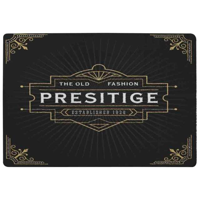 Art Deco Old Fashioned Prestige (Rug) Black XL