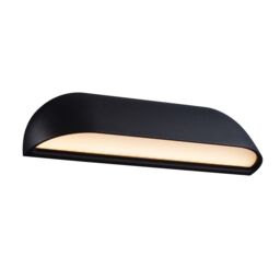 Nordlux Front Outdoor Wall Light Black Metal Sensor Intergrated LED Weatherproof - Mains Powered, IP44