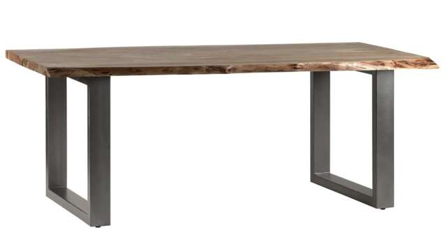 Knott Live Edge Large Dining Table Brown