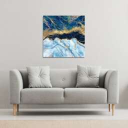 Stone texture (Canvas Print) / 46 x 46 x 4cm Multi