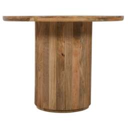 Niles Natural Solid Wood Round Dining Table Brown