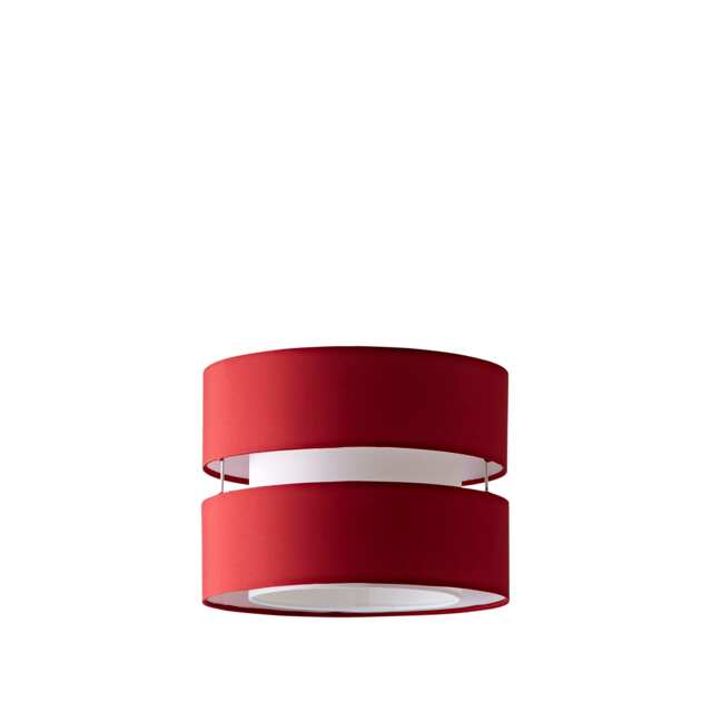 ValueLights Sophia Small Red 2 Tier Ceiling Light Shade Red