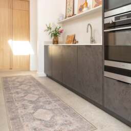 KUKOON Machine Washable Natural Jute Blend Traditional Beige Area Rug 60cm x 240cm