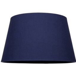 Traditional 14 Inch Navy Blue Linen Drum Table/Pendant Lampshade 60w Maximum Blue Midnight Blue 1