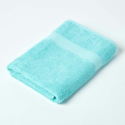 Homescapes Turkish Cotton Bath Towel - Aqua Blue Bath towel