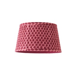 ValueLights Malina Small Double Pink Pleated Taper Shade and Bulb