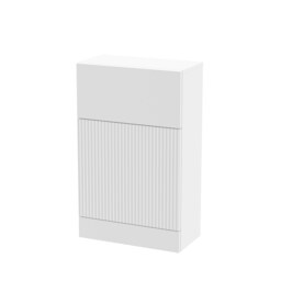 Balterley Contemporary Bathroom Fluted Floor Standing Toilet WC Unit Durable White Satin White