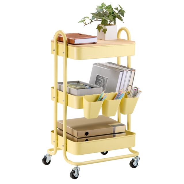 Vonhaus Storage Trolley 3 Tier Bathroom & Kitchen Storage