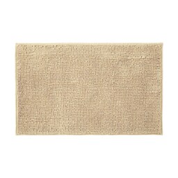Chenille Bobble Bath Mat Non-Slip 60 x 90cm - Beige