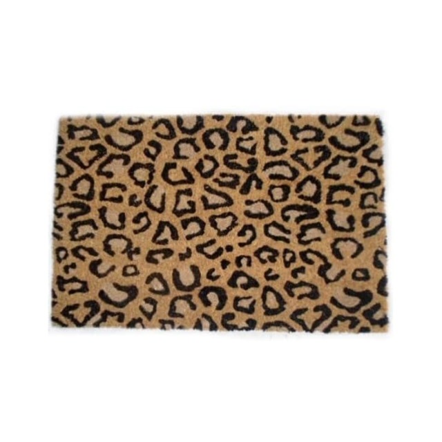 Gifts Direct 2 U Coir Door Mat - 40 x 60cm -Leopard Print