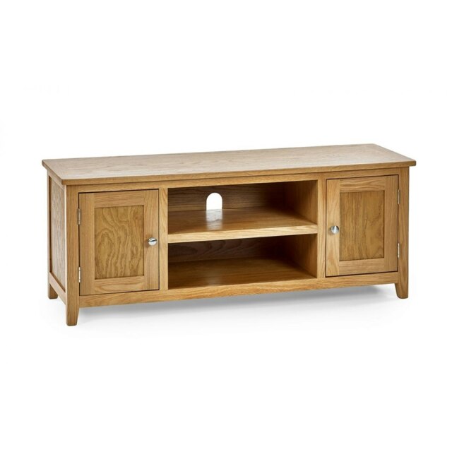 Classic Oak Widescreen TV Unit Brown One Size 1