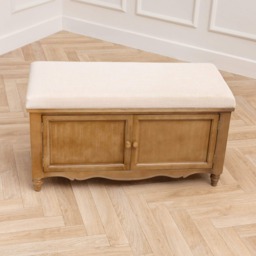 Voyage Rosalie Oak Wooden Footstool