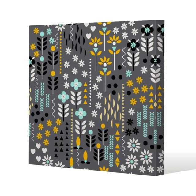 Flower Print (Canvas Print) Cream