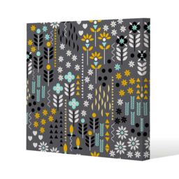 Flower Print (Canvas Print) Cream