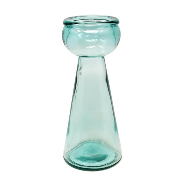 Verano Spanish Ceramics Recycled Glass Candle Holder - Clear 30cm H