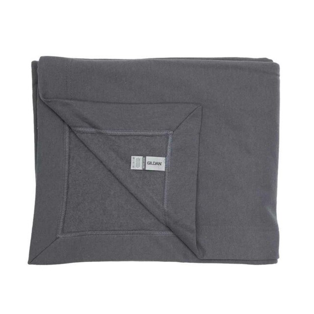 Gildan Fleece Stadium Blanket - Charcoal - One Size