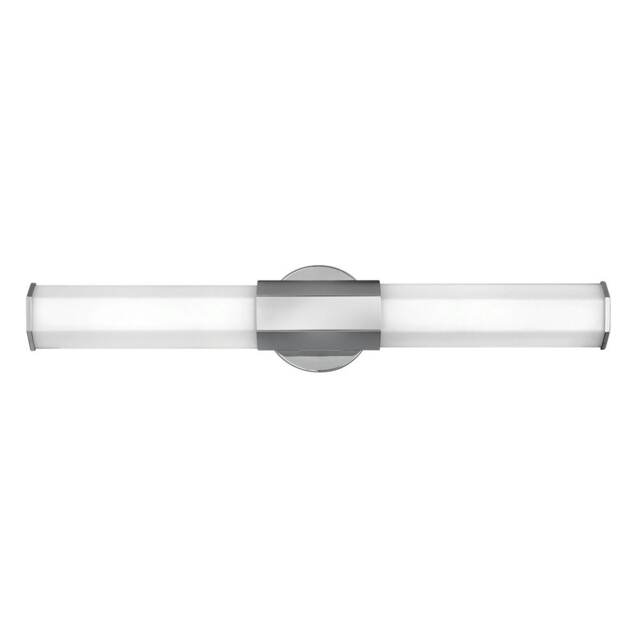Hinkley Facet Integrated LED Bathroom Wall Lamp Polished Chrome, 3000K, IP44