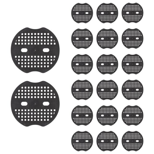 Harbour Housewares 20x Weed Control Membrane Peg Plates - 7cm - Heavy-Duty Garden Ground Grass Fabric Netting Cover Tent Stakes