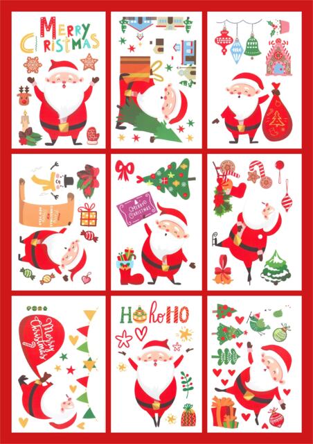 Xmas Haus Christmas Window Themed Sticker set of 120