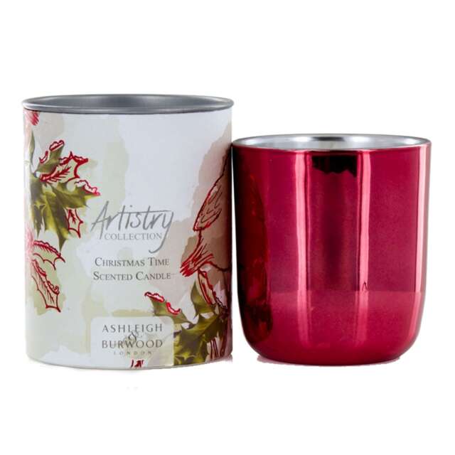 Ashleigh & Burwood Red Candle Jar 200g - Christmas Time