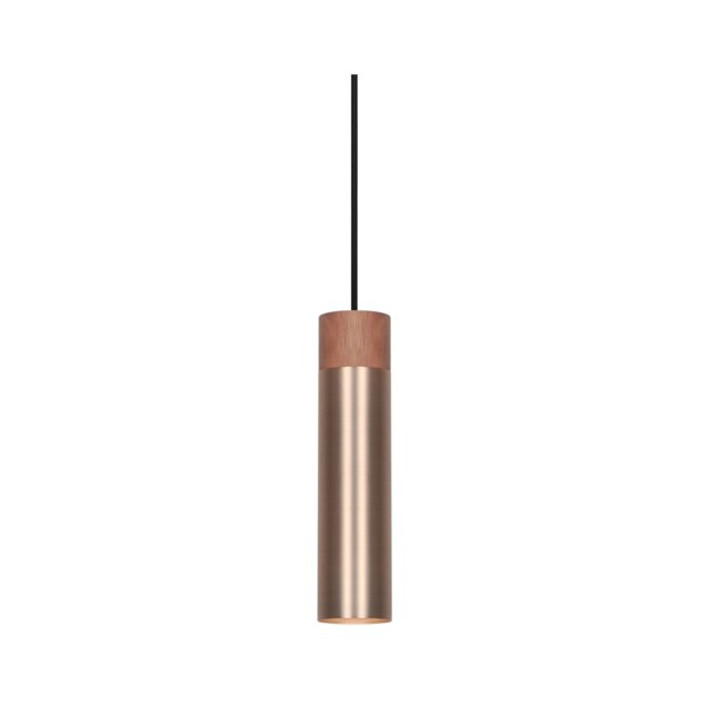 Nordlux Tilo Indoor Pendant Light Brass Metal GU10 Wood - Mains Powered, IP20