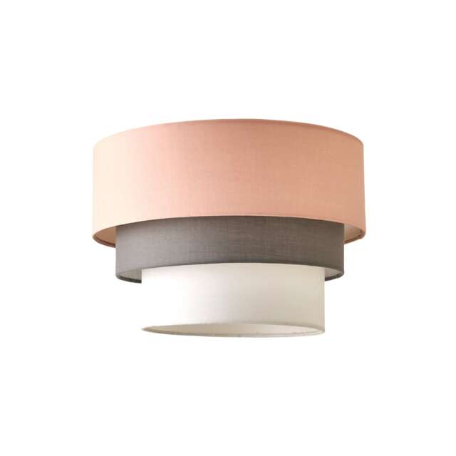 ValueLights Aztec 3 Tier Pink Fabric Ceiling Shade Pink
