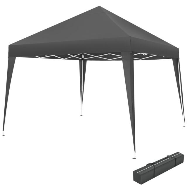 Gazebo Linosa - 3 x 3 m, foldable, water-resistant, UV protection Grey grey 300 x 300 x 255 cm 1