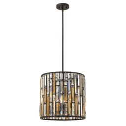 Gemma 3 Light Ceiling Pendant Vintage Bronze, E14