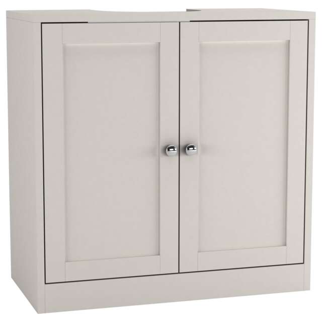 Under Sink Full Pedestal Basin Cabinet Cupboard Bathroom Storage Unit White 1