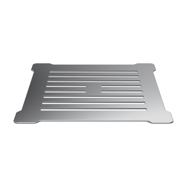 Balterley Resin Slimline Shower Tray Grill Waste with Trap & Top, Fast Flow Design Silver Chrome 1