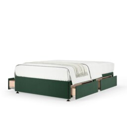 Ortho Classic Orthopaedic Green Plush Velvet 4 Drawer Divan Set King Size