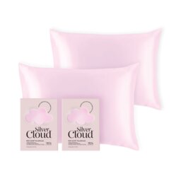 Silver Cloud Silver Ion Infused Satin Pillowcase Pink - Twinpack