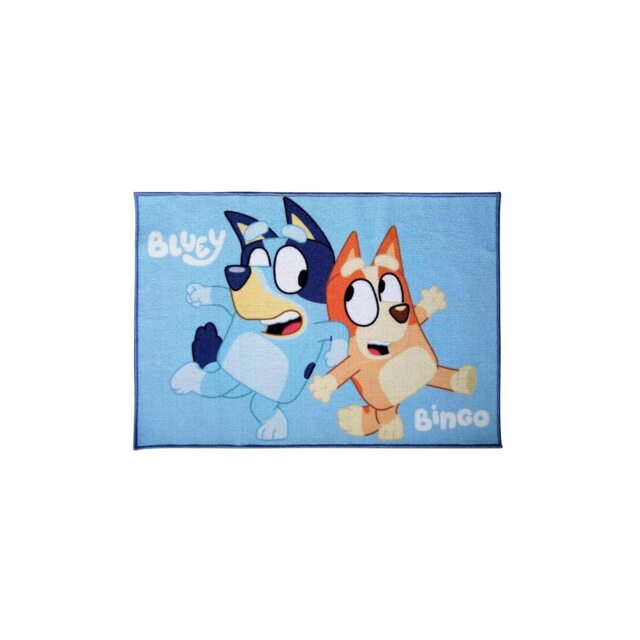 Bluey Printed Bingo Area Rug Blue Blue 100cm x 67cm 1