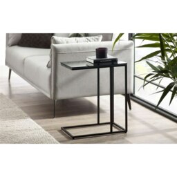 Premium Smoked Glass Drinks Table Clear Clear