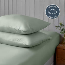 Silentnight Supersoft Sage Pillowcase Pair