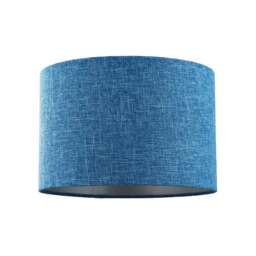 Contemporary and Sleek 12 Inch Midnight Blue Linen Drum Lamp Shade 60w Maximum Blue Midnight Blue 1