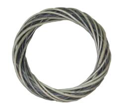Wicker Small Antique Wash Ring Wreath Brown Natural