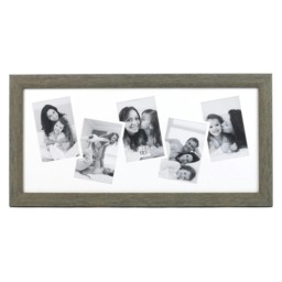 "Sixtrees Wooden Collage 6 X 4"" Opening Collage Picture Frame Grey One Size"