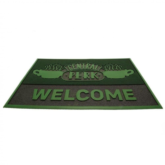 Friends Central Perk Welcome Door Mat - Green - One Size