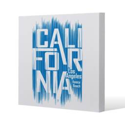 California Venice Beach (Canvas Print) Cream