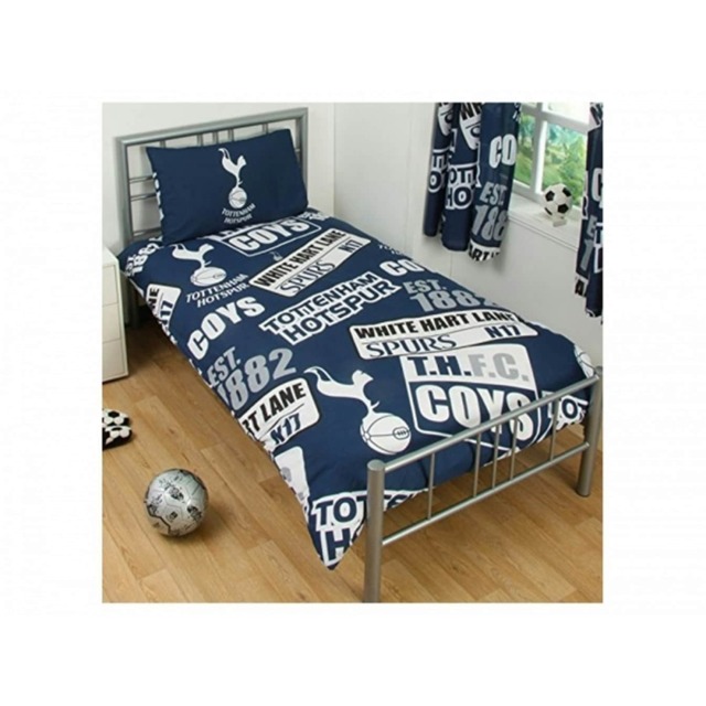 Tottenham Hotspur Patch Single Duvet And Pillow Set - Multicoloured - One Size